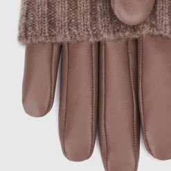 Aquatalia Gloves-Sweater Cuff Glove Taupe