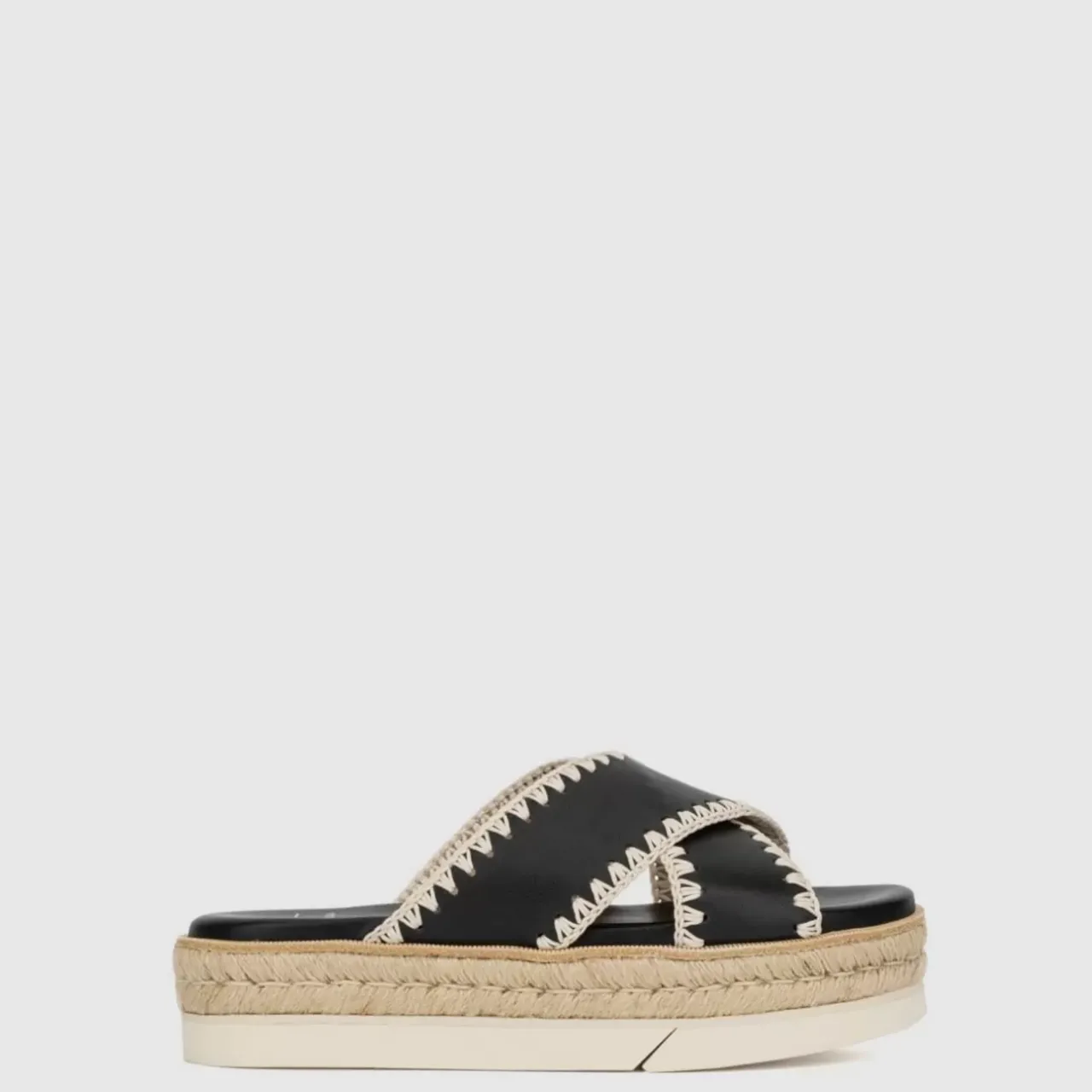 Aquatalia Sandals-Sylvie Black/Natural