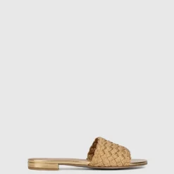Aquatalia Sandals-Tatia Natural/Gold
