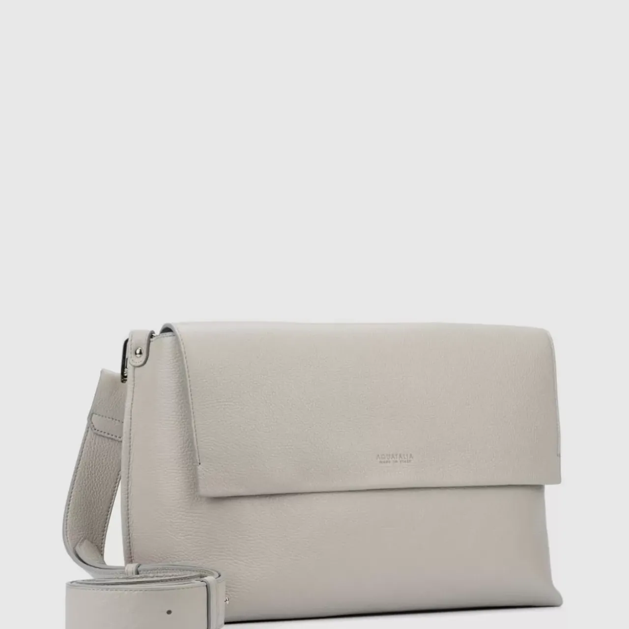 Aquatalia Handbags-Verona Messenger Pearl