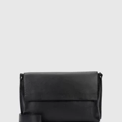 Aquatalia Handbags-Verona Messenger Black